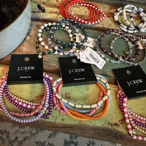 J.Crew Womenβs Beaded Bracelets Lot-Great Colors! Multiple Sets! π©·π§‘ππβ€οΈππ€ - Picture 4 of 15